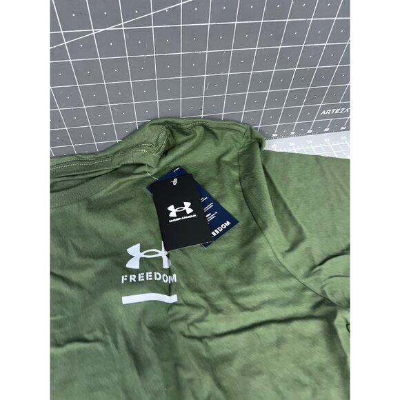 Under Armour Freedom Spine Mens Size 2X OD Green T-Shirt NEW - Picture 5 of 8